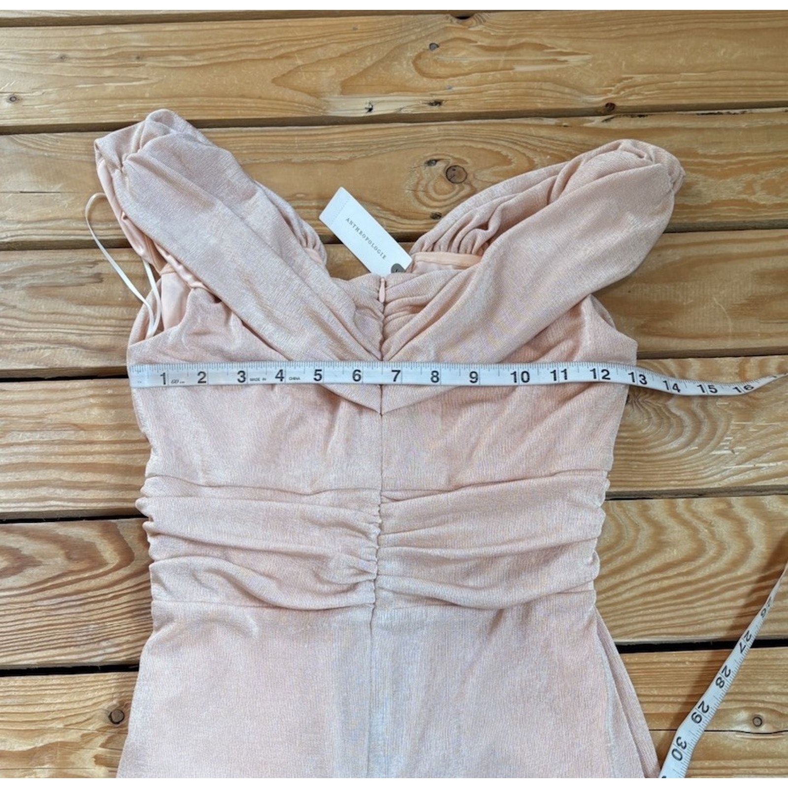 Misha Nwt $335 Women’s Maylee Sleeveless Evening Gown Size L Peach R9 — image 8 of 8